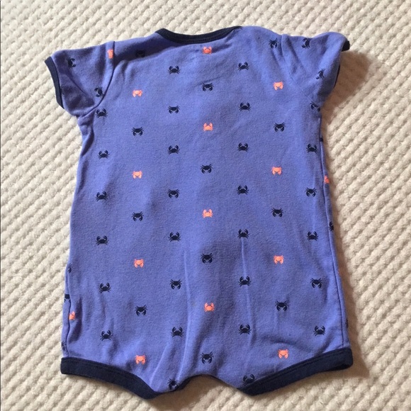 CARTER’S 9 month Short CRABBY ONESIE NWOT - Picture 4 of 4